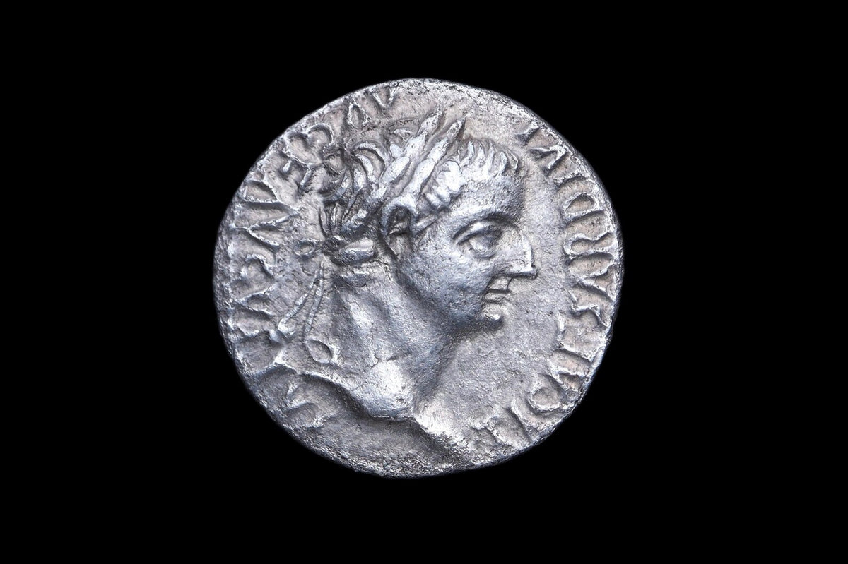 Emperor Tiberius 14-37AD silver coin "Tribute Penny"
